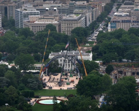 UFC fighting cage rises on White House lawn for bout celebrating America’s 250th anniversary