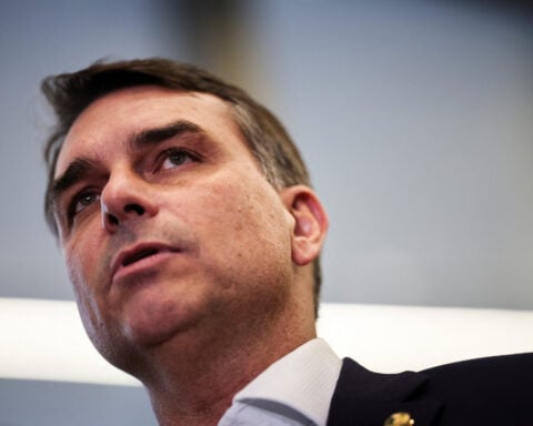 Brazil senator and presidential contender Flavio Bolsonaro meets Trump at White House