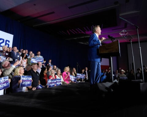 The Latest: Ken Paxton wins Senate primary runoff in Texas, defeats incumbent Sen. John Cornyn