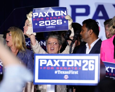 The Latest: Ken Paxton wins Senate primary runoff in Texas, defeats incumbent Sen. John Cornyn