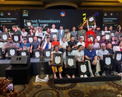 Climbers meet in Nepal to discuss the challenges of scaling Mount Everest