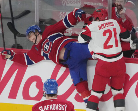 Hurricanes beat the Canadiens 4-0 to move within a victory of the Stanley Cup Final