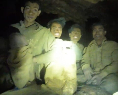 Divers find 5 villagers alive in a flooded cave in Laos after more than a week trapped in darkness