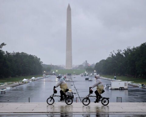 FACT FOCUS: Trump says Obama and Biden spent 'hundreds of millions' on reflecting pool. They did not