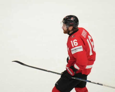 Celebrini and Crosby score as Canada beats US to advance to semifinals of ice hockey worlds