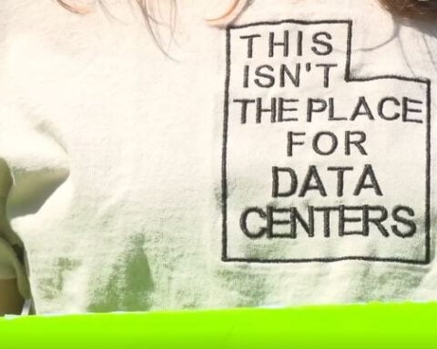 Protesters confront Box Elder County commissioners who approved Stratos Project data center