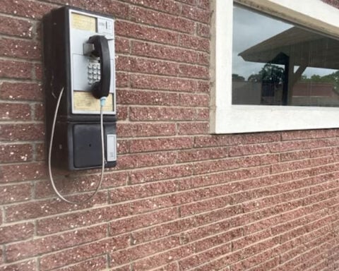A quarter still buys a phone call in this small town