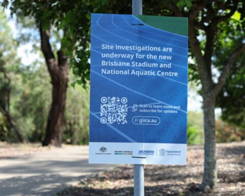 Olympics-Arrests made as police clear protest camp at 2032 stadium site