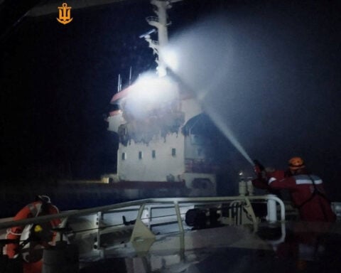 Ukraine says Russian drones attacked three foreign-flagged vessels