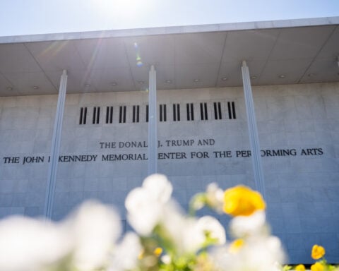 The Latest: Trump says he’ll back away from Kennedy Center overhaul after judge orders name removal