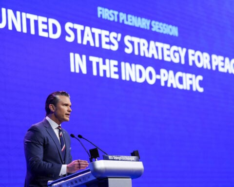 Pentagon chief sounds 'alarm' over China's buildup, urges allies to boost defence spend