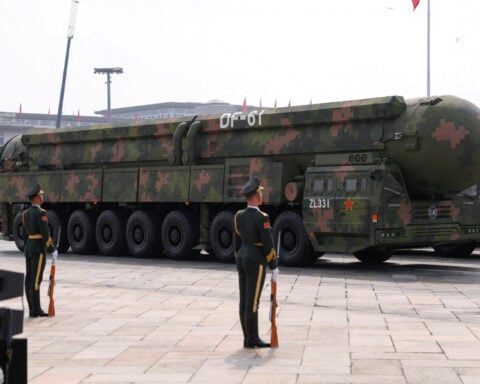 Pentagon chief sounds 'alarm' over China's buildup, urges allies to boost defence spend