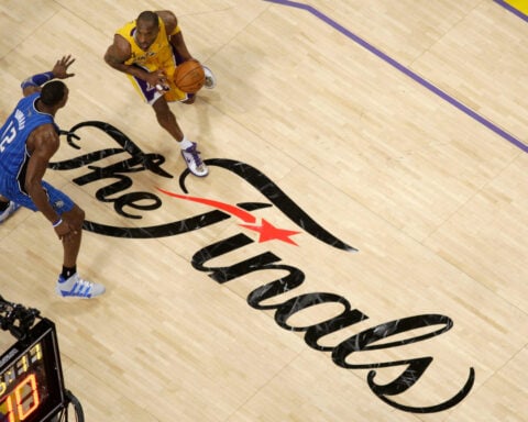 The trophy returns: NBA releases images of how Finals courts will look in San Antonio, New York