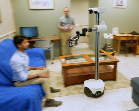 A robot is helping an ailing couple stay in their home. Are more to come for an aging population?