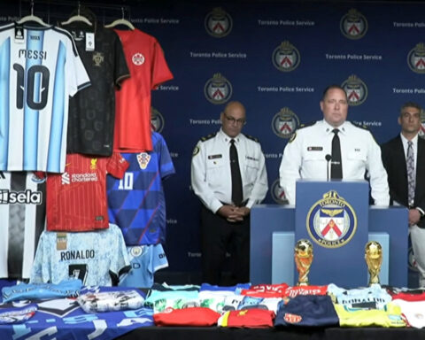 Soccer-Toronto police seize $2.5 million worth of fake soccer gear ahead of World Cup
