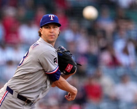 Rangers ace Jacob deGrom gets his 100th major league win on his son's 3rd birthday