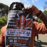 Kenyan president defends US Ebola quarantine center amid protests
