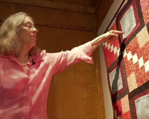 'Just let me go' Nebraska quilter's TBI recovery story stitched into exhibit at Kimball Harding Nelson