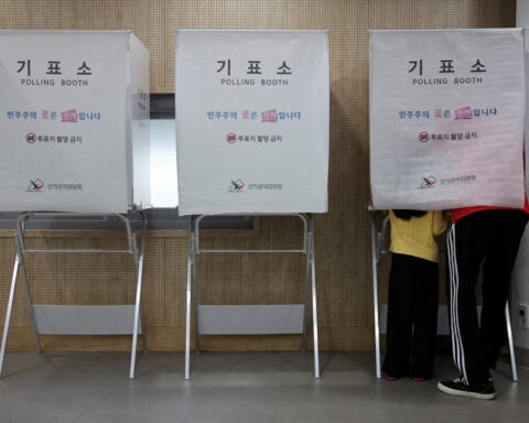 South Koreans vote in local elections seen as gauge of President Lee's first year