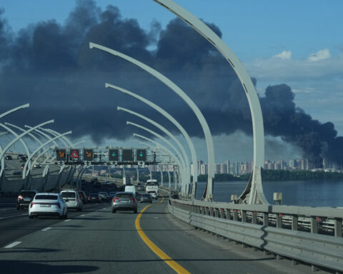 Ukrainian drones hit St. Petersburg oil terminal before city hosts Russian economic forum