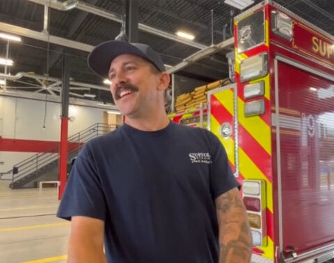 Firefighter battles neighbor's house fire while off duty, earns Everyday Hero honor