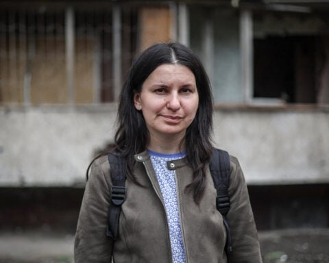 After narrow escape, air raid sirens spark panic for a Kyiv child