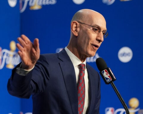 Commissioner Adam Silver, at finals, says NBA continues to move toward league in Europe