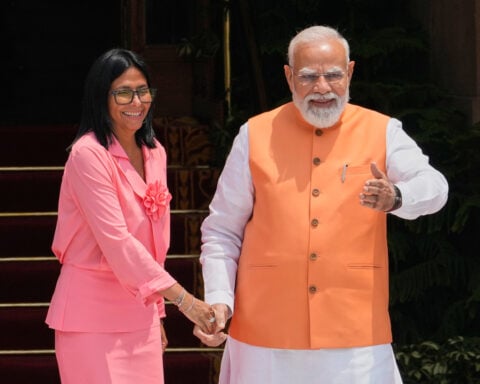 India's Modi meets Delcy Rodriguez as India expands Venezuela oil imports