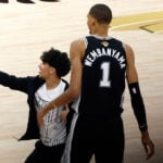 Fan runs onto court to take selfie with ‘surprised’ Victor Wembanyama during NBA Finals Game 1