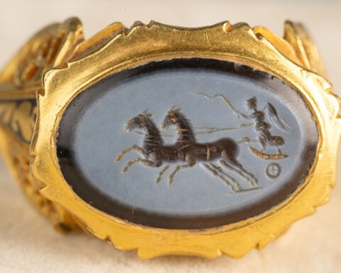 ‘Unparalleled discovery’: Gold Roman ring unearthed by amateur metal detectorist