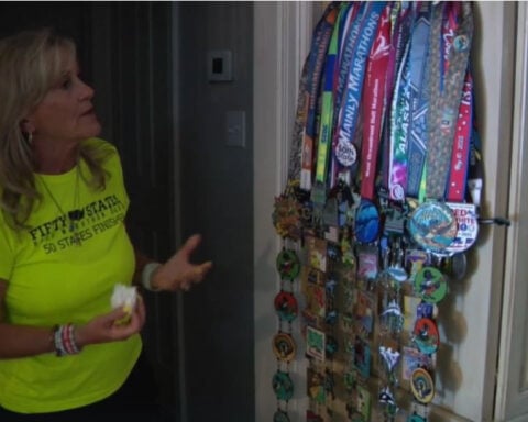 Running through grief; Runner completes 50-state goal after husband's death