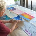 Ohio County stitches together kids' dreams for massive America 250 postcard display