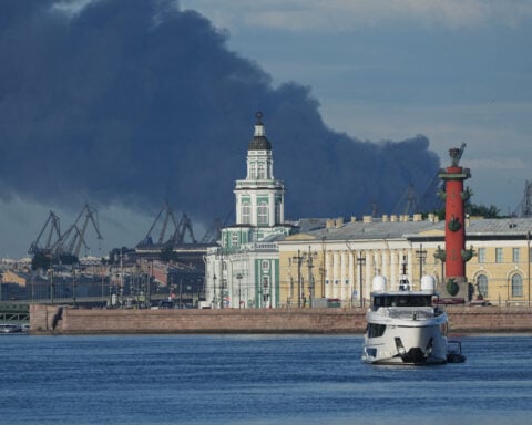 Ukrainian drones hit St. Petersburg oil terminal before city hosts Russian economic forum