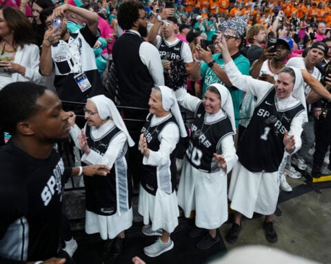 The superfans known as the 'Spurs Nuns' aiming to bring divine intervention to the NBA Finals