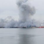 A Ukrainian maritime drone explodes at a Romanian Black Sea port. No injuries reported.