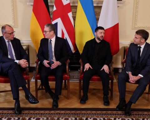 Macron, Starmer and Merz to meet Zelenskiy in London on June 7, Elysee says