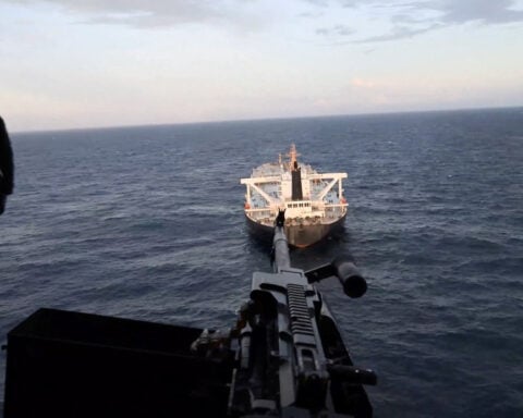 US forces board sanctioned tanker in Indian Ocean, Pentagon says