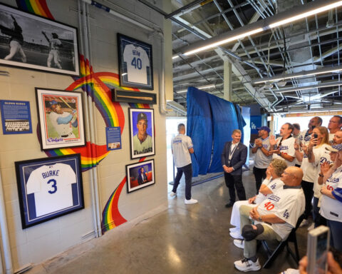 Dodgers honor gay trailblazers Glenn Burke and Billy Bean with permanent stadium display