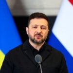 Zelenskiy in UK for talks with Starmer, Macron and Merz