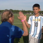 Meeting Messi: Boy who survived cancer meets Argentina's soccer team