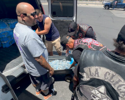 Local DJ hands out 1,600 water bottles to unhoused residents as temperatures rise