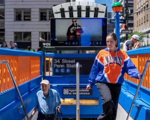 Pedestrian traffic restricted in Midtown Manhattan as Trump's NBA Finals trip spurs intense security