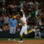 Brewers outlast A's 15-14 in 12 innings as teams combine for 11 homers and 34 hits in Las Vegas