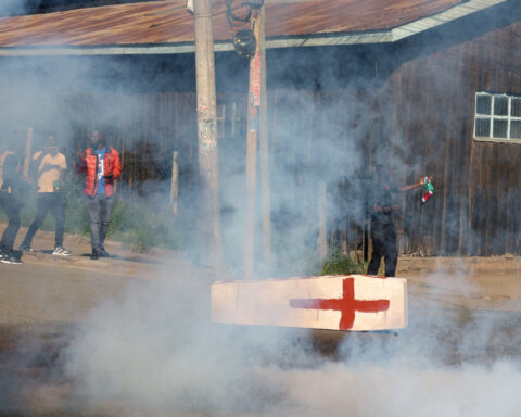 Kenyan protester killed at demonstration against US Ebola facility, witnesses say