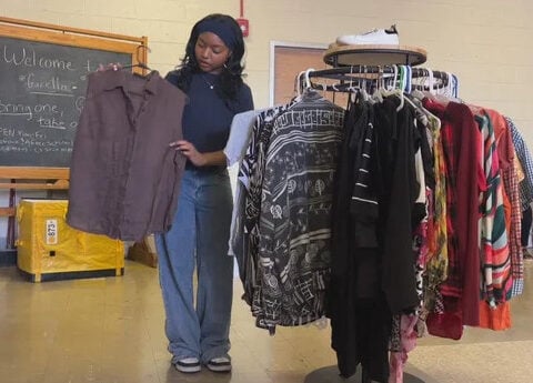 Philadelphia student creates thrift store to keep clothes out of landfills, promote sustainable fashion