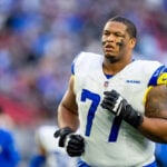 LA Rams left tackle Alaric Jackson has been arrested on suspicion of felony domestic violence