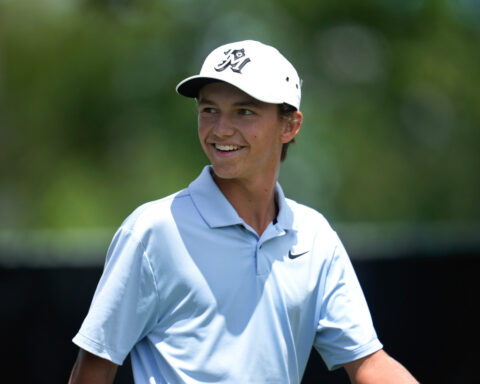 Miles Russell qualifies for the US Open at age 17 with Tiger Woods' son on the bag