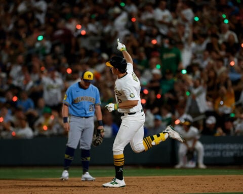Athletics say hello to eventual Vegas fanbase with an explosive 15-14, 12-inning game