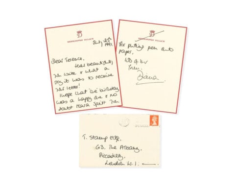 Royal life, Prozac and champagne: What Princess Diana’s letters to Terence Stamp reveal about their friendship