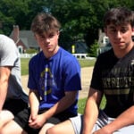 Teens rescue man after kayak overturns in pond: "His head kept on going under"